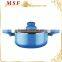 MSF-PA6240-1 24*10.5cm pressing aluminum casserole non stick coating interior non induction spiral bottom