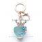 High Quality Car Bag Charm Rhinestone Crystal Key Holder Creative Perfume Bottle Key Chain