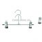 Cheap Korea mental wire trouser hanger with clips factory whoelsale 1410