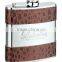 10OZ Hot promotional leather covered gift wholesale hip flask