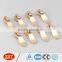 fancy custom logo pull rose gold metal zipper slider
