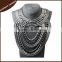New Trendy crystal handmade chunky indian statement necklace/