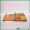 100% pure bamboo in drawer knife block organizer