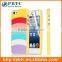 Set Screen Protector And Case For Iphone 5 , Hard Plastic Pink Colorful Stripes Custom Case