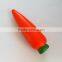 carrot shaped pu foam ball vegetable promotional gifts