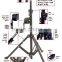 Strong Market 2m Flexible Mini reverse Tripod winch light stand price