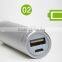 fashion hot sale A quality 18650 battery smart mini power bank charger with custom logo