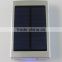 dual usb 10000mah external battery charger solar mobile power bank