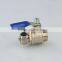 Plated brass hose mini ball valve