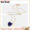 Simple Design Hot Selling Necklace With Heart Shape Pendant Natural Stone Heart Necklace