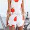 Women clothes romper latest design sleeveless korean fashion jumpsuit