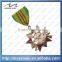 Souvenir Ribbon Die Casting 3D Zinc Alloy Brass Custom Gold Medal