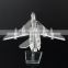 Personalized crystal small 3d plane model