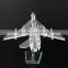 Personalized crystal small 3d plane model