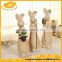 Ceramic rabbit figurines for garden ceramic decoration