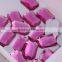 Clear Face Wholesale Big Size 20x30mm Rectangle Sew On Acrylic Stones With Double Holes Plastic Stones With Holes