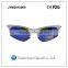 Adjustable nose piece half frame sport sunglasses