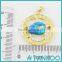Wholesale Fashion Series of Leaf in the Cirque Blue Opal Sterling Silver Unisex Necklace Pendant