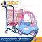 Cute Kids Shopping Trolley With Toy Cars