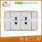 Made in China double two pin socket , wall socket frame