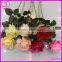 real touch silk happy valentine single stem rose flower