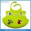 Easy Washable Crumb Food Catcher Silicone Bibs