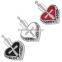 SRP8098 Alibaba China Crystal Pendant Heart Shaped Cross Pendant 316L Stainless Steel Cremation Jewelry