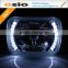 BMC Semi Sealed Beam with Green LED Halo Ring Auto Halogen sealed beam H4 or HID H4 Xenon Bulb