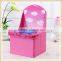 Children cartoon storage stool, folding kids chair