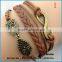Hotsale item can DIY customized mens soft leather bracelet wholesale