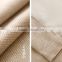 beige imitation linen polyester breathable blackout fabric for curtain