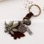 hot sale Vintage leather accessories leather keychain