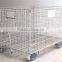 Foldable Steel Wire Container with wheels