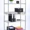 5 tier Chrome Metal Wire Shelving unit Heavy-Duty Storage Rack