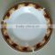 9.25 inch edgefold porcelain plate , hotel and restaurant porcelain dinner plate