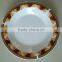 Elegant 9.25 inch porcelain plate omega soup plate Linyi Factory