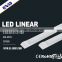 4ft led flat light fixture, led linear lighting fixture, 4ft 20w flat tube luminaire