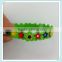 high quality adjustable pvc wristband custom rubber bracelet