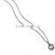 Classic Style Mens Vintage Silver Stainless Steel Casting Symbol Peace Pendant Necklace