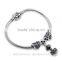 European Fashion Jewelry Wholesale Engraved Charms Dull Polish Spring Exerciser 925 Sterling Silver Necklace Xly019