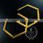 40*34mm Gold Plated Geometric Simple Pendant Charm DIY Earrings Chandelier Jewelry Supplies 1850252