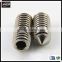 M3 stainless steel DIN 914 set screw with cone point/taper point