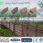 outdoor wood plastic garden bridge railing