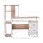 HomCom 52" Multi Level Tower Office Workstation Computer Desk - White and Oak
