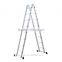 HomCom 15.5' Multi-Purpose Folding Aluminum Step Ladder