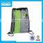 2016 New Design 210D Nylon Drawstring Backpack with vinyl front pocket