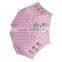 Lovely flower pattern pink color dots children umbrella