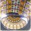 decorative tempered stained glass ceiling dome