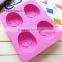 4 Cavities tree oval soap mold