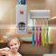 Hands Free Toothpaste Dispenser Automatic Toothpaste Squeezer And Toilet Brush/Toothbrush Holder Set